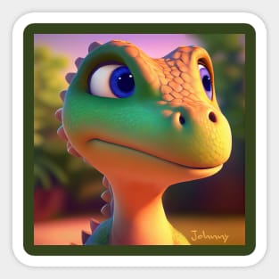 Baby Dinosaur Dino Bambino - Johny Sticker